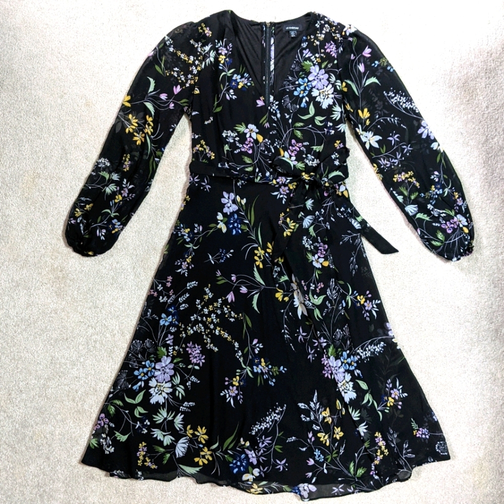 EUC Le Chateau Floral Midi Dress